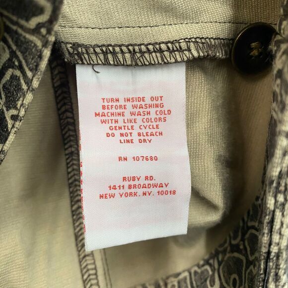 Ruby Rd. Women's 14 Animal‎ Print Button-Up Jacket Blazer Textured Pattern - Picture 7 of 8